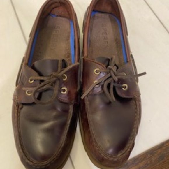 Clear Out- VGUC Sperry Leeward 2-Eye Yacht Club Boat Shoe size 12 in Amaretto - Picture 12 of 15